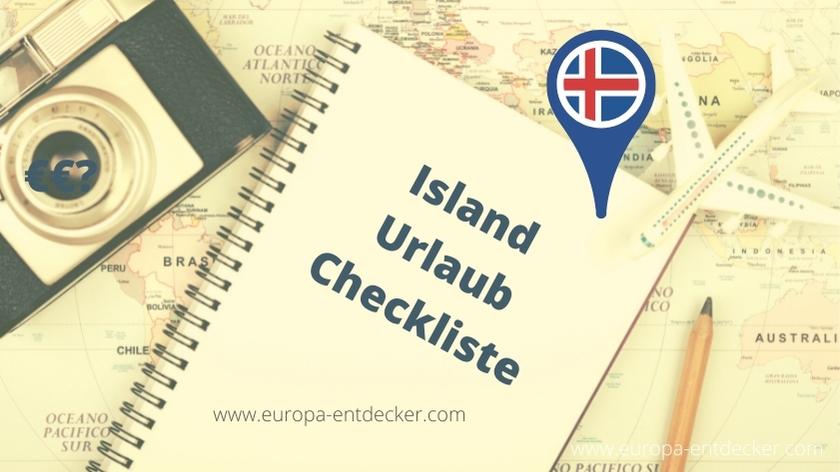 Checkliste für Island Urlaub
