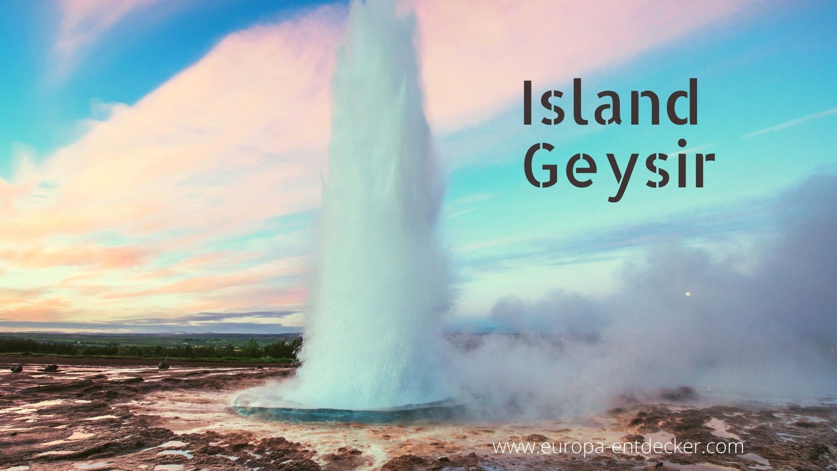 Der große Geysir Island