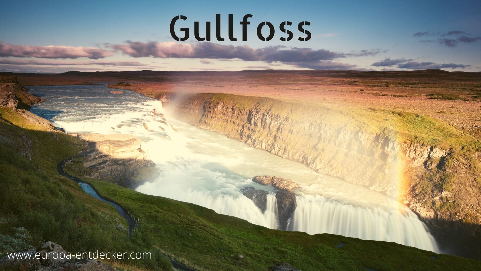 Erlebnis Gullfoss Wasserfall