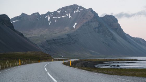 Island Landschaft und Straße