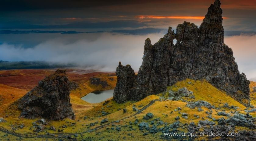 Mystische Landschaft auf der Isle of Skye