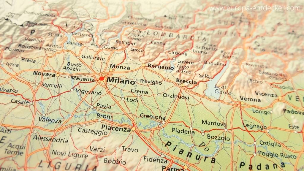 Mailand Karte für Autofahrer