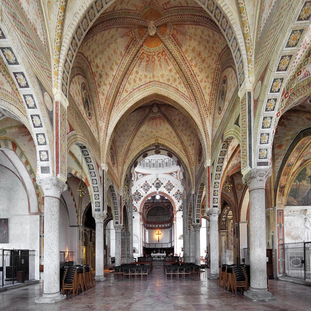 Blick ins Innere der Santa Maria delle Grazie