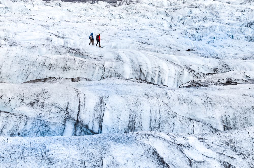Riesiger Gletscher in Island