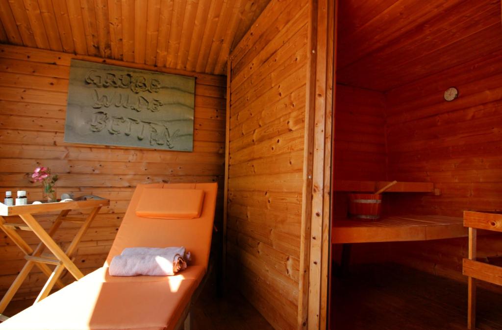 Große Wilde Betten Ferienwohnung Amrum mit Sauna