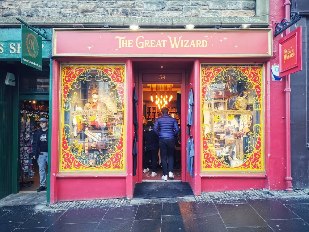 Harry Potter Fanshop in Edinburgh Schottland