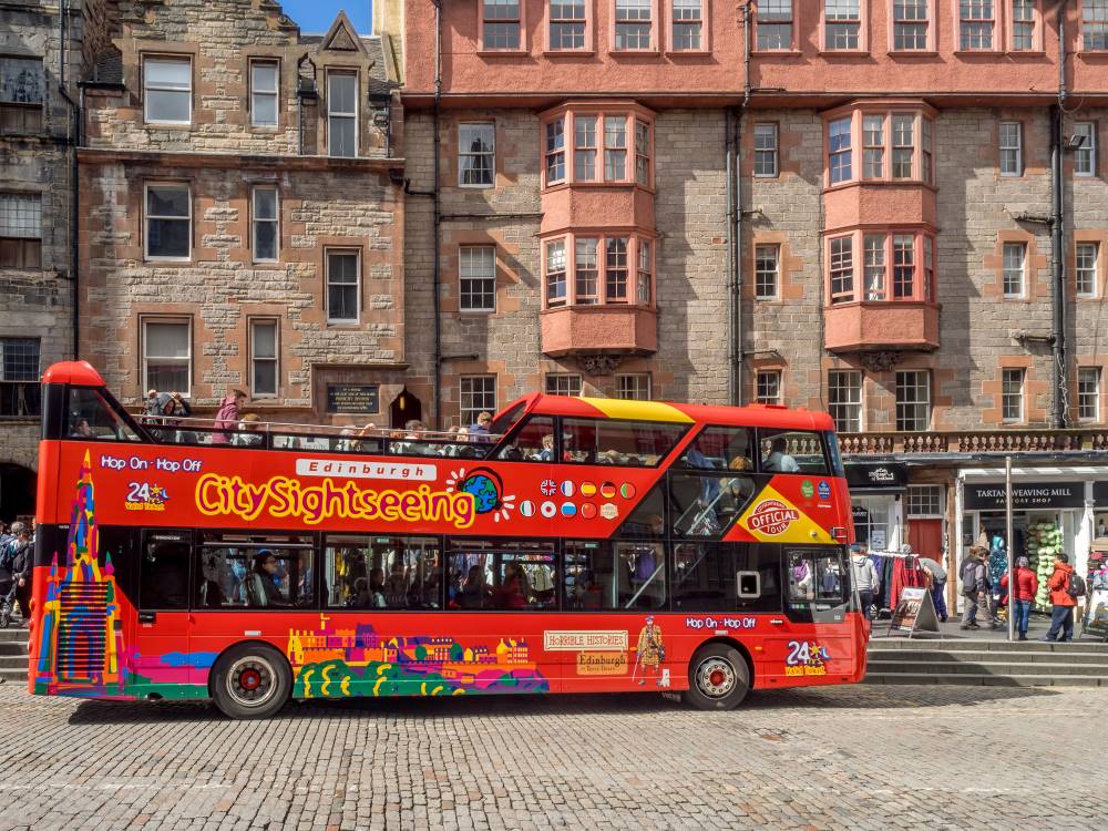 Rote Buslinie City Sightseeing Edinburgh
